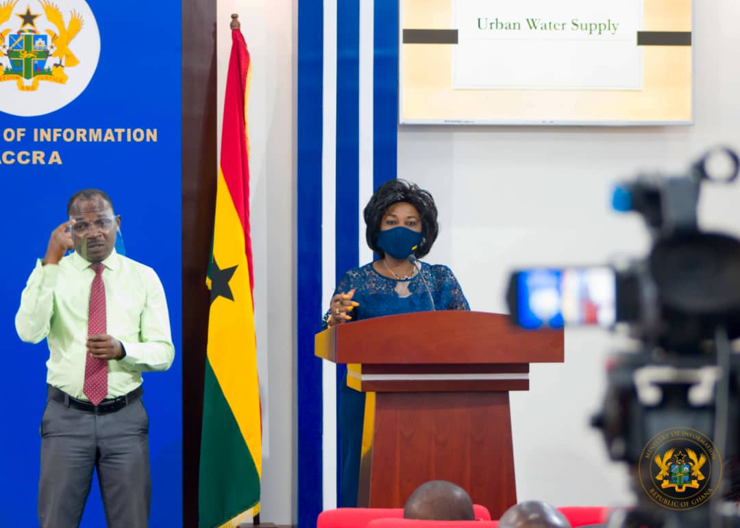 The Minister of Sanitation and Water Resources, Ms Cecilia Abena Dapaah