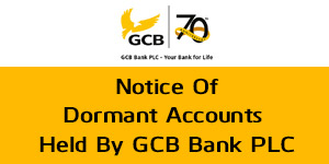 Dormant Accounts Held by GCB Bank PLC
