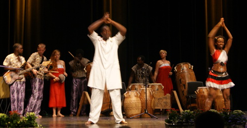 African Footprint on stage in Denmark.