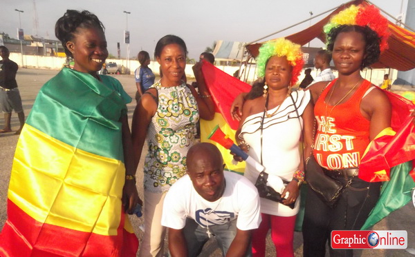They have made the journey from Accra, all to fan a national dream.