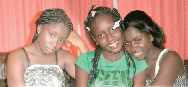  From left: Maame Serwaa, Emmanuella and Maame Yaa
