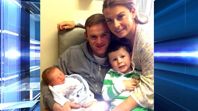    Wayne Rooney, his wife Coleen and son Kai have an addition to their family.