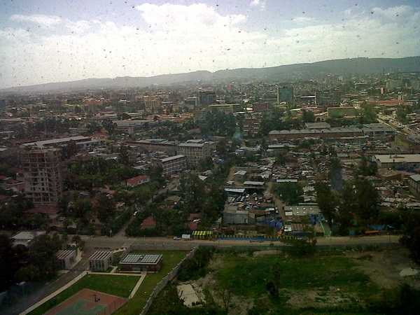 View of Addis Ababa from a high rise building.