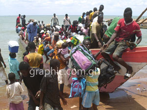 The load lines woud help check practices of overloading such as this on the Volta Lake