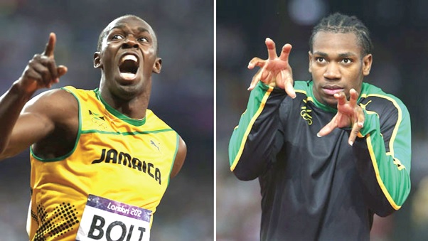 Yohan Blake (right) has decided to pull out of the 200m challenge against Usain Bolt at this year’s World Championship