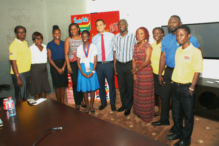 A group photograph of Multi Pro Limited and organising officials of Spelling Bee