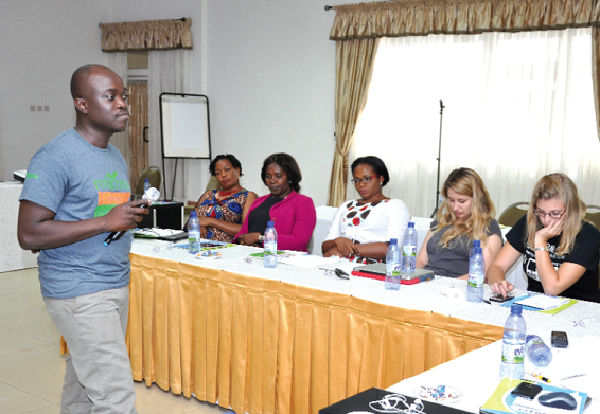 Mr Kwame Bentil, CEO and founder of Image Ad, addressing participants at the seminar