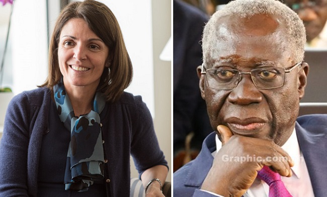 Annalisa Fedelino, IMF Mission Chief to Ghana & Mr Yaw Osafo-Maafo, Senior Minister