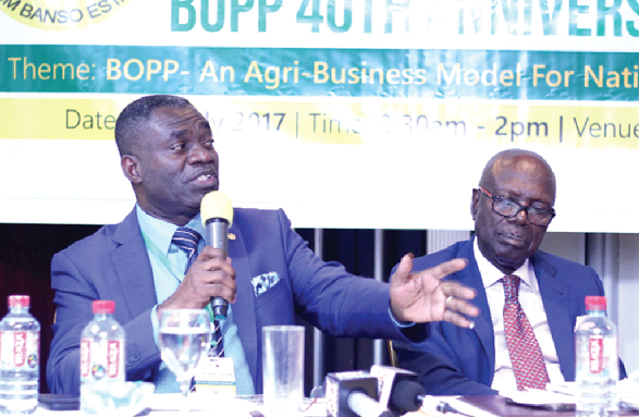 Mr William Agyapong Quaitoo, Deputy Minister for Agriculture, speaking at the symposium