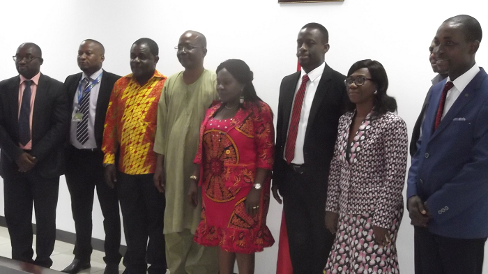 Members of the joint committee, including the Minister for Aviation, Madam Cecilia Abena Dapaah