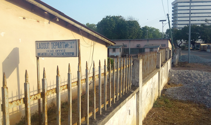 The front view of the Labour Department