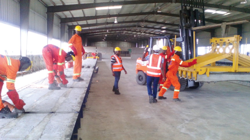 Work has started in Dawa on a concrete Railway sleeper plant