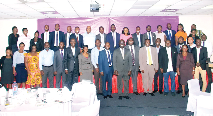 Some management executives of Enterprise Trustees and their stakeholders after the meeting in Accra