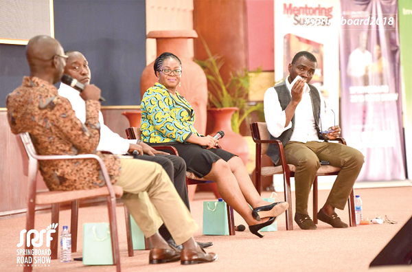 From left : Rev. Albert Ocran, Mr Amenyo Setordzi, Ms Pala Opoku Asiedu and Mr Tara Squire