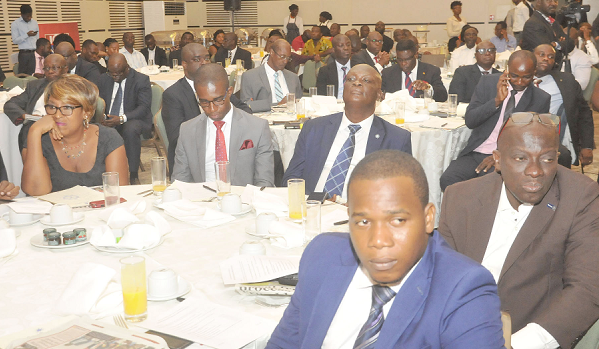 Some participants in the breakfast meeting. Pictures: EBOW HANSON