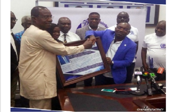 Ghana Journalists Association (GJA) honours NIB boss