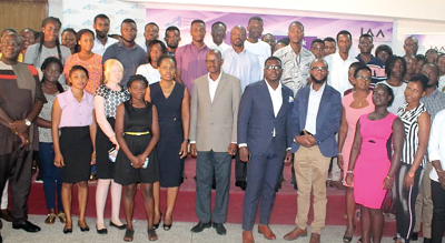 Members of IAA, AAG, and students from the various tertiary institutions after the seminar