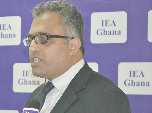 Dr Sajid  Chaudhry of the University of Birmingham, addressing participants at the event. Pictures: Gabriel Ahiabor