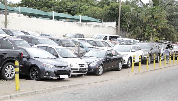 A car garage at Tesano in Accra