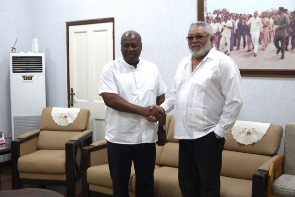 Rawlings tweets Mahama's visit - Graphic Online