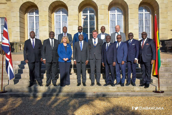 Vice President Dr Mahamudu Bawumia in a group photograph at the second UK-Ghana Business Council (UKGBC) meeting in London on Tuesday