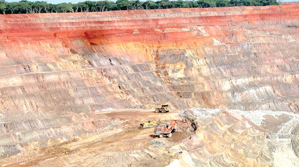 A mining pit in Zambia