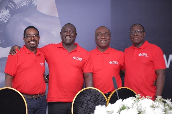 From left: Thairu Ndungu, DMD, Operations; Daniel Wilson Addo, MD; Isaac Tetteh, DMD, Business and Mr Alex Duodu, Business Advisor