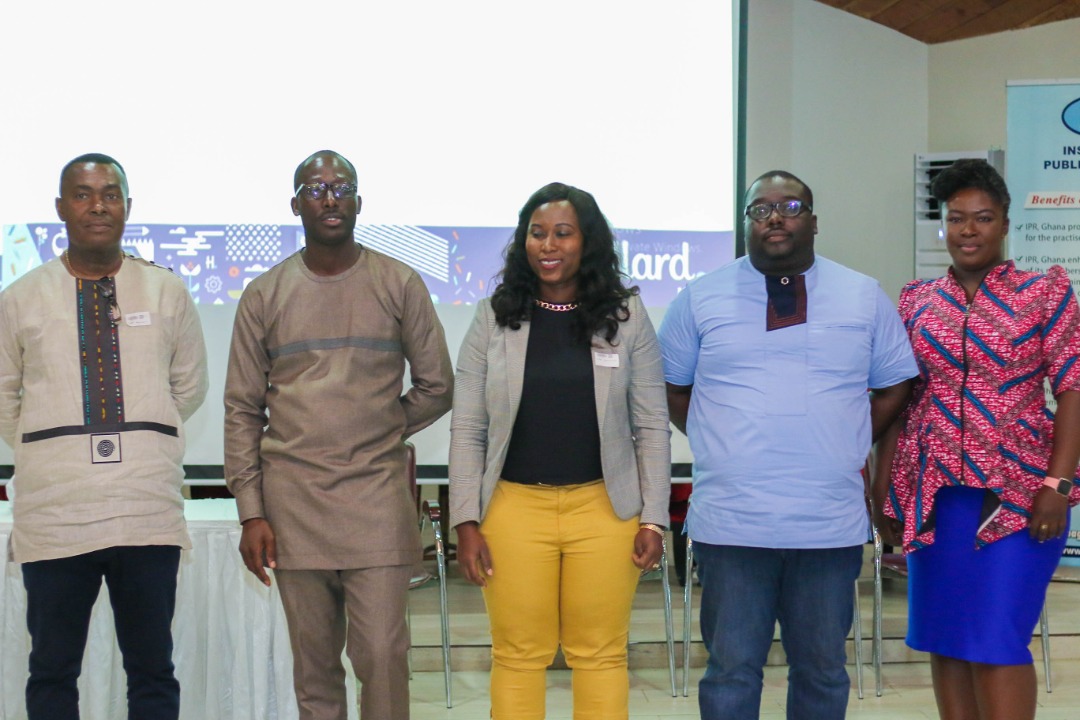 The new elected executives of IPR-Ghana