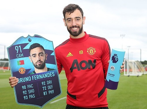 Bruno Fernandes win Premier League Player of the Month again - Graphic