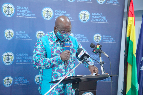  Mr Thomas Kofi Alonsi speaking at the press conference