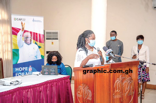 Mrs Kosi Yankey-Ayeh speaking at the event