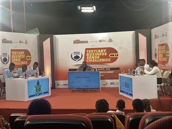 The contest between the Kwame Nkrumah University of Science and Technology  and the University of Ghana Business School was keenly contested