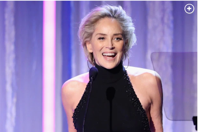 Actress Sharon Stone's Covid-19 party fears