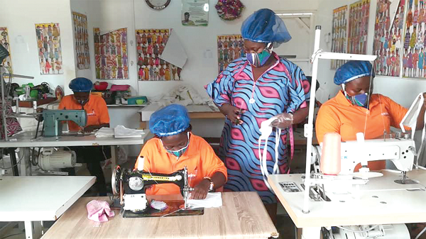 Fashion designers producing nose masks