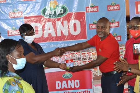 Dano presents supports Boa Amponsem Secondary School 