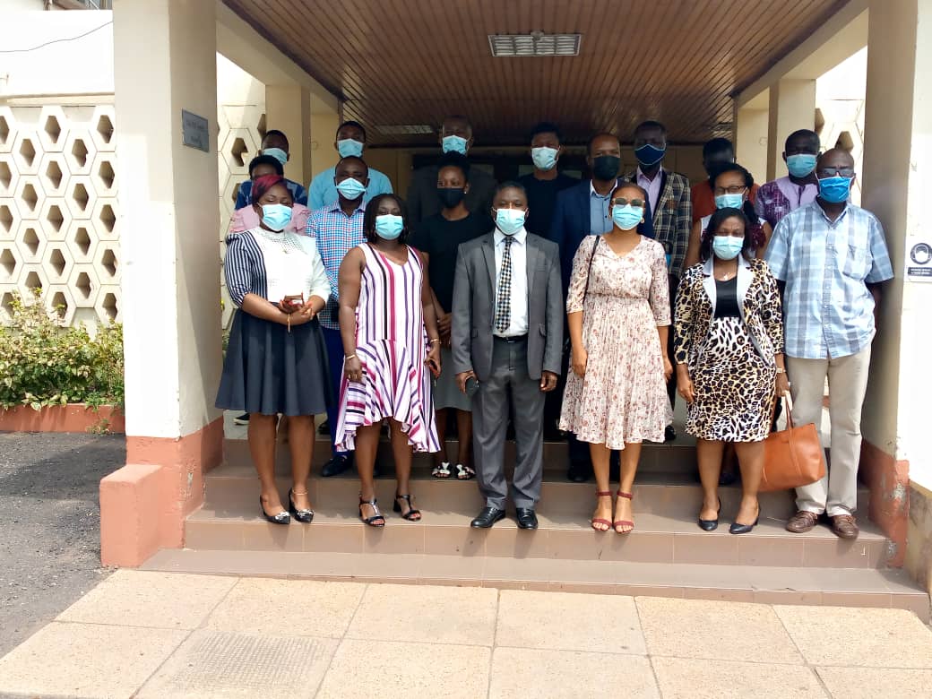 Prof. Paul P. Bosu (3rd left), the Deputy D-G of the CSIR, and some participants at the capacity-building workshop in Accra.