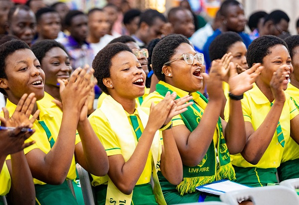 Some students of Wesley Girls' Senior High School in Cape Coast 