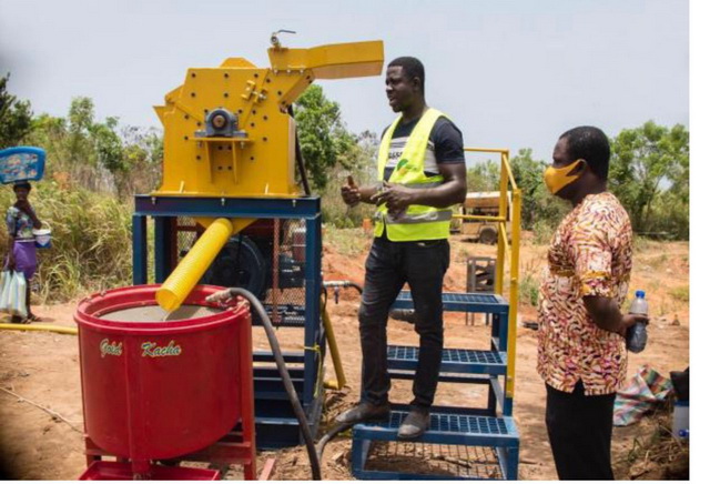 Mercury-free mineral processing equipment handed to small-scale miners