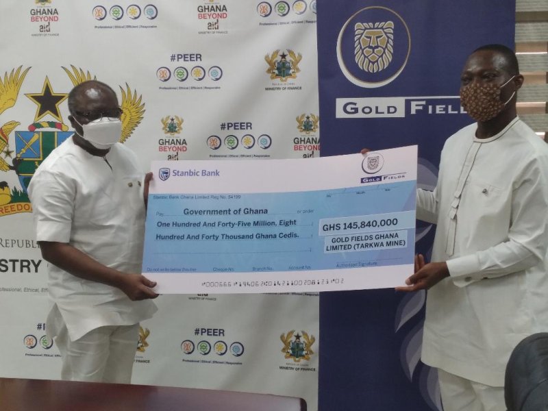 Government receives GH¢159million dividend from Gold Fields Ghana