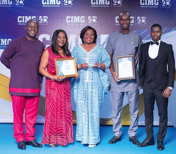 From left to right: William Easman-Director, People & culture, Evelyn  Acquah-Chief Customer Officer, Nana Essilfuah Tamakloe-Director, Marketing & Corporate relations, Richard Fosu-Manu-Business Manager, Customer Experience, Karl Botchwey-Marketing Partner, marketing & corporate relations