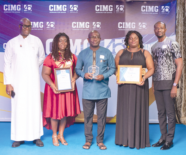 GOIL Team led by Board Chairman, Mr. Reginald Daniel Laryea were honored at the 40th CIMG Awards as the Marketing-Oriented Company & retained its Hall of Fame membership for the third consecutive year