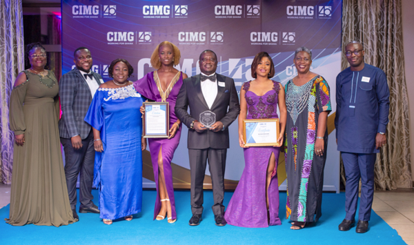 From left: Patience Akyianu, Group CEO of Hollard Ghana, Reese Mensah- Daniels, Regional Head, Hollard Insurance, Iris Logan, Claims Head, Hollard Insurance, Cynthia Ofori- Dwumfuo, Group Head of Marketing and Corporate Affairs, Daniel Boi Addo, Managing Director, Hollard Insurance, Yvonne Narki Dowuona, Head of Retail, Hollard Insurance, Maame Efua Sackitey- Williams, Head of Broker Market and Rep from Dr Kwaku Appietu-Ankrah, Head, Domestic Operations, Ghana Re