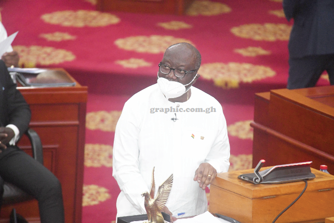 Mr Ken Ofori-Atta, the Minister of Finance, delivering the 2022 Budget Statement