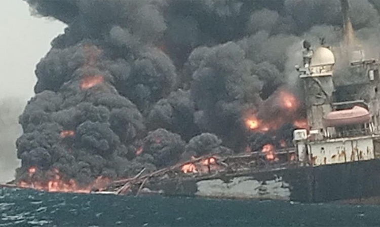 Nigerian oil production and storage vessel explodes; 10 crew members feared dead