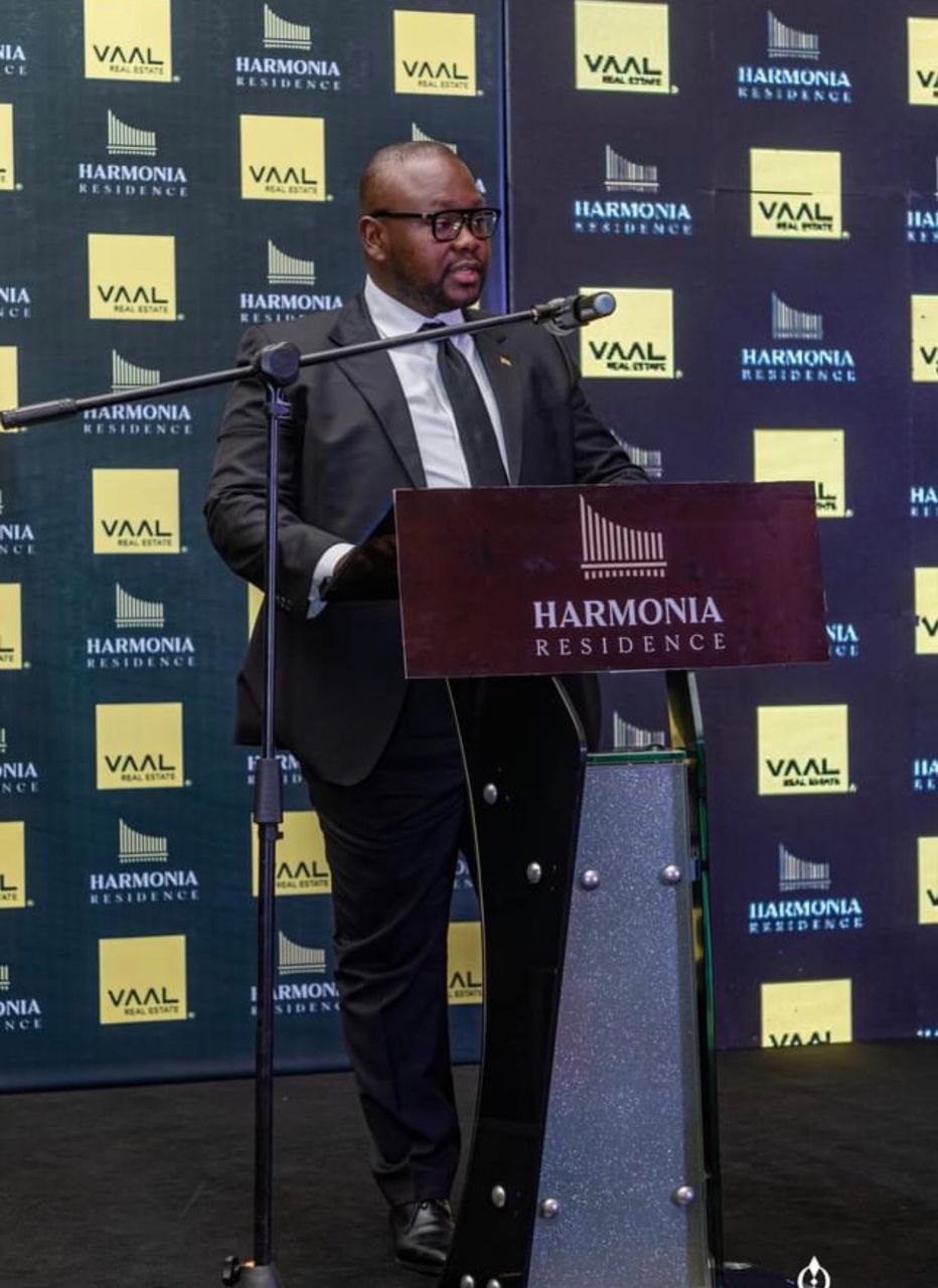 Mr Francis Asenso-Boakye speaking at the launch of Vaal Real Estate’s Hormonia Residence