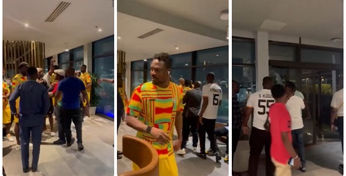 AFCON 2023: Altercation between fans and Black Stars captured on video