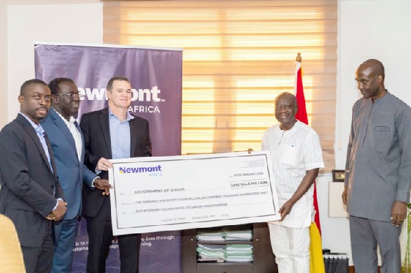 Newmont pays GH¢184.6m dividend