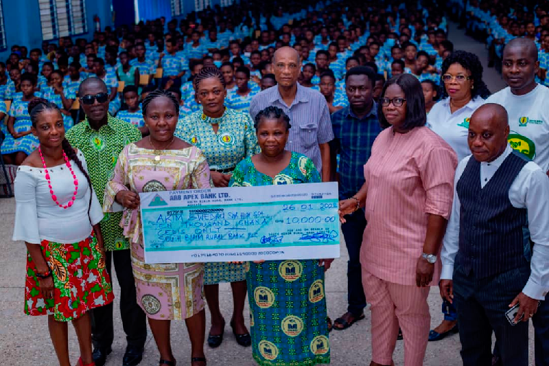 South Birim Rural Bank donates to Akyem Swedru SHS