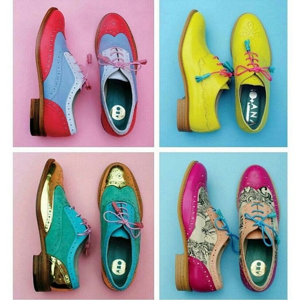 Coloured brogues hot sale