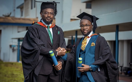 KK Fosu congratulates Samini, Kokoveli after GIMPA graduation - Graphic ...